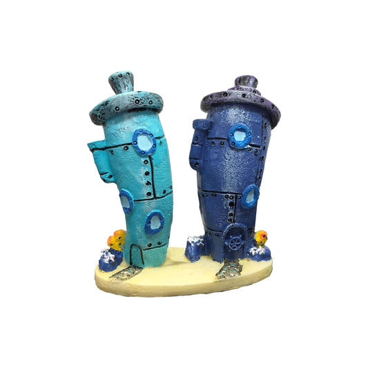 Spongebob Bikini Bottom Town For Fish Aquarium